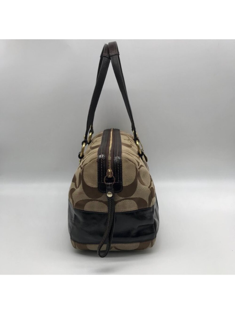 Coach Tan Signature Canvas Shoulder Bag - Picture 4 of 13